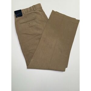 Brooks Brothers Hudson Brushed Twill Winter Pants 35x30 Herringbone Warm Preppy